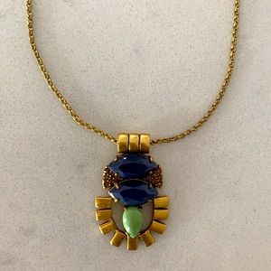 Jcrew gold pendant necklace.